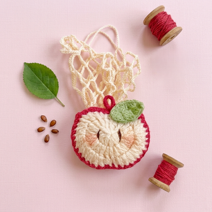 Apple Bottle Holder Crochet Pattern