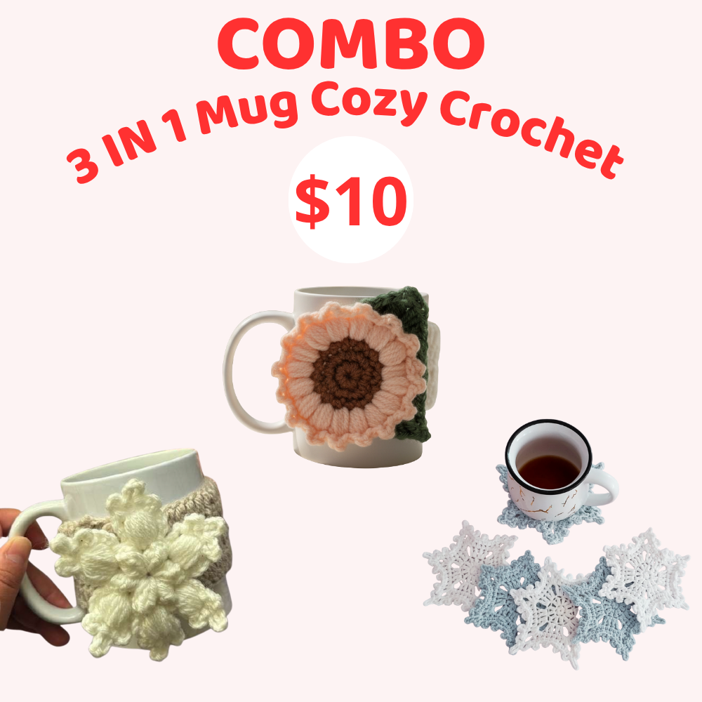 3 In 1 Mug Cozy Crochet Pattern