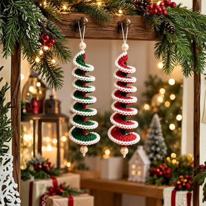 Spiral Swirl Christmas Ornament Crochet Pattern