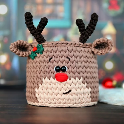 Christmas baskets Crochet PATTERNS set
