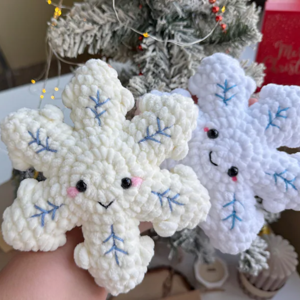Christmas Plush Snowflake Crochet Pattern