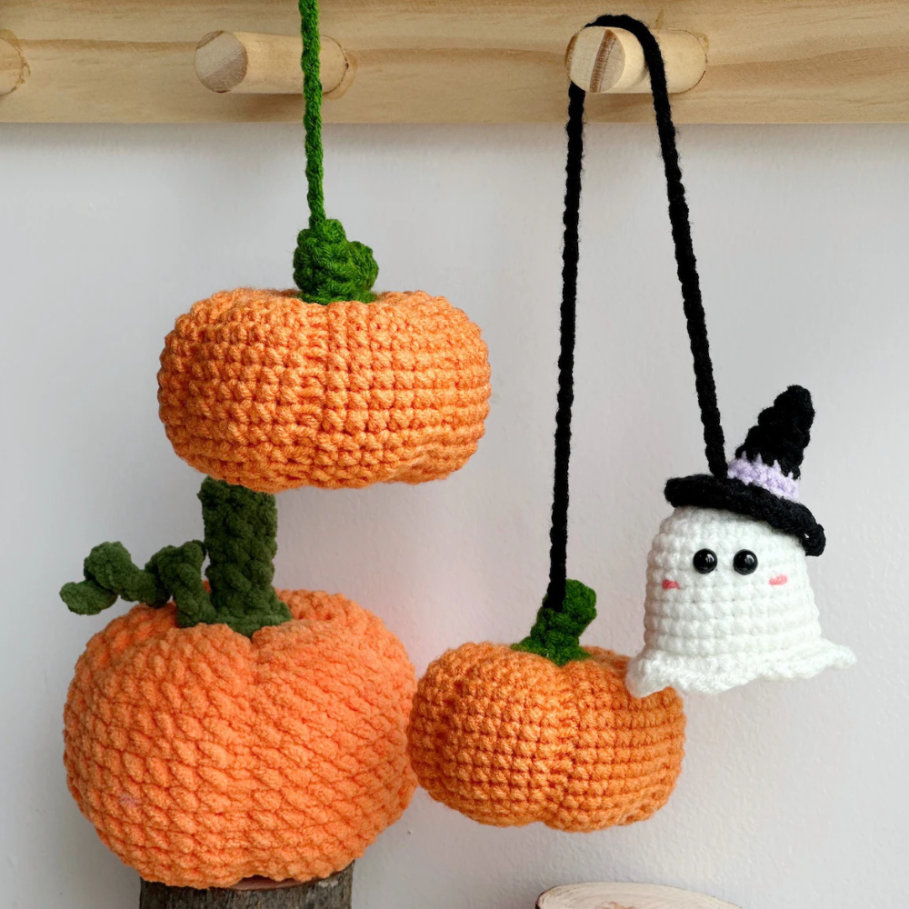 Ghost and Pumpkin Crochet Pattern