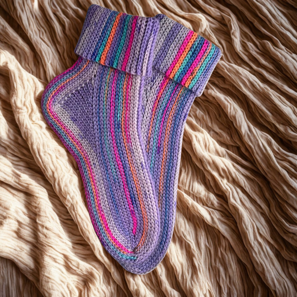 Warm Stripey Socks Crochet Pattern