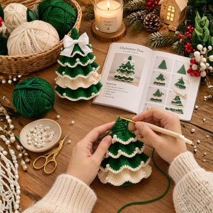 Ruffled Christmas Tree Crochet Pattern