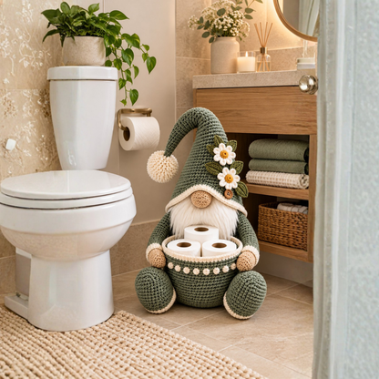 Gnome Toilet Paper Holder Crochet Pattern