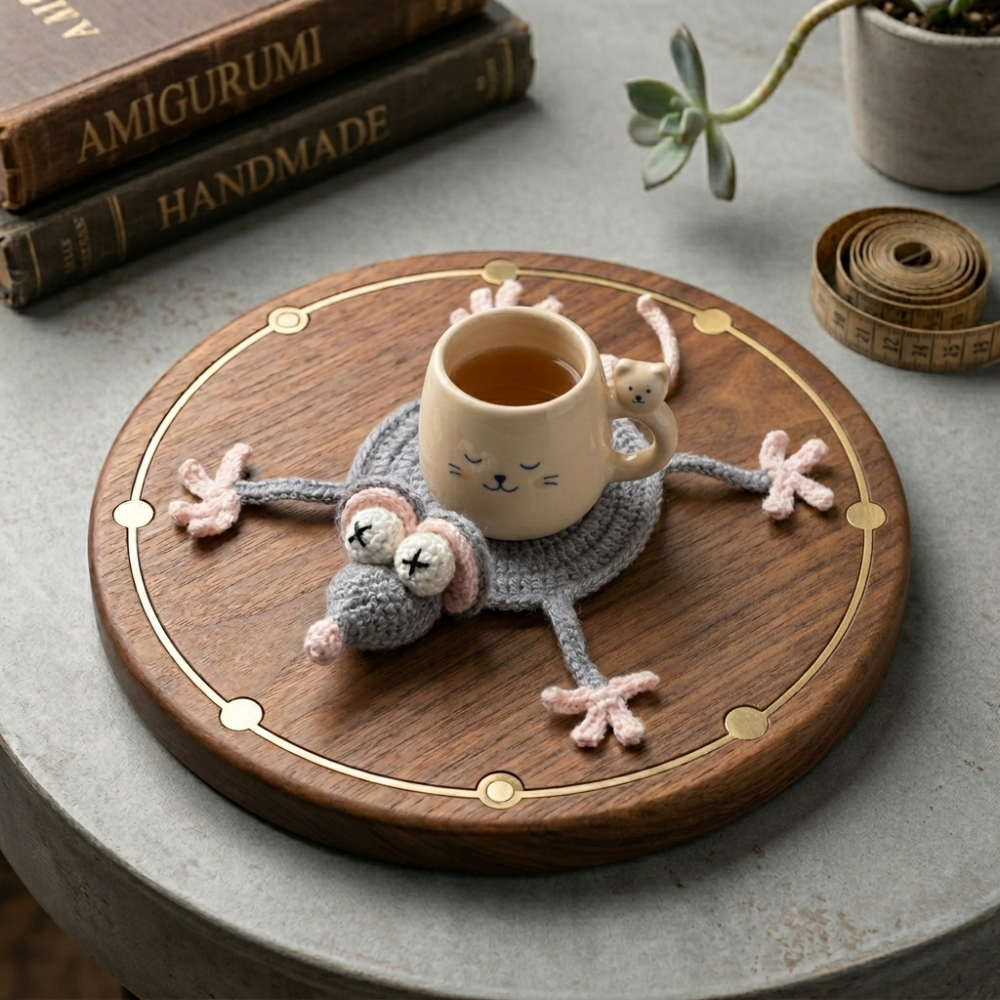 Mouse Coaster Crochet Pattern