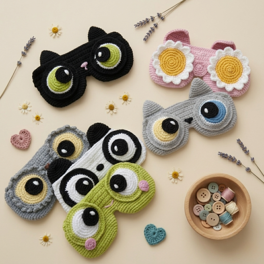 5-in-1  Crochet Glasses Case Pattern