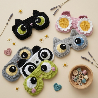 5-in-1  Crochet Glasses Case Pattern