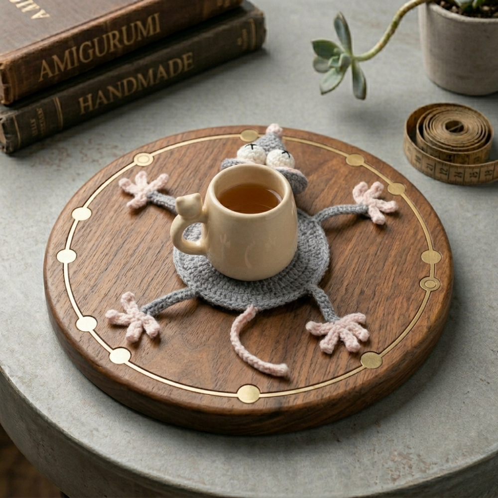 Mouse Coaster Crochet Pattern