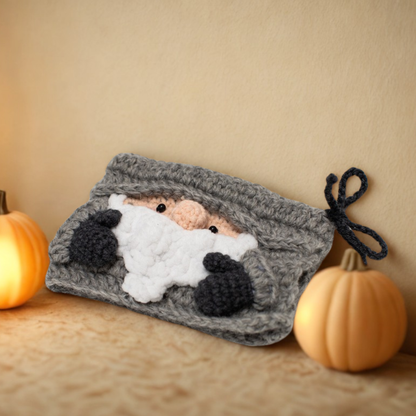 Gnome-themed crochet mug warmers Crochet Pattern