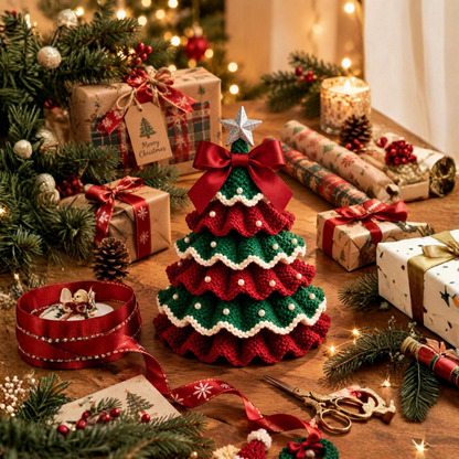 Ruffled Crochet Christmas Tree Pattern