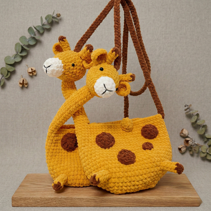 2-in-1 Combo - Adorable Giraffe Design Crochet Patterns