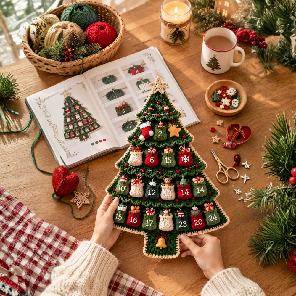 Christmas Tree Advent Calendar Crochet Pattern
