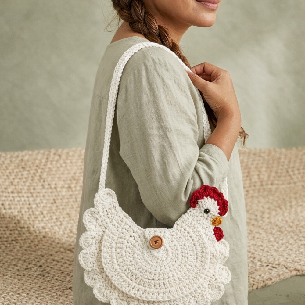Chicken Bag Crochet Pattern