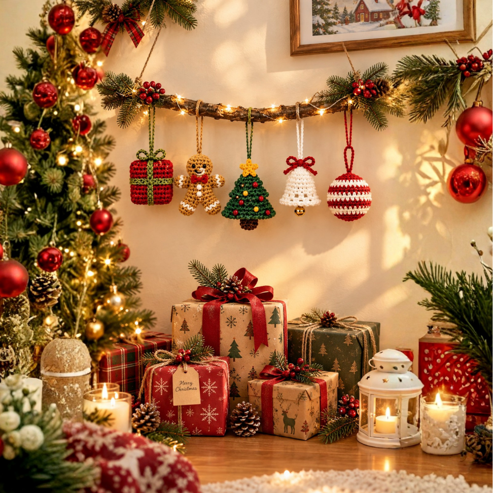 Christmas Tree Ornament Crochet Pattern Bundle