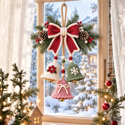 Crochet Christmas Bell Door Hanger Pattern