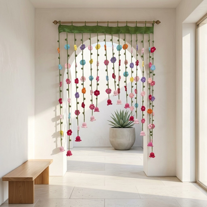 Floral Crochet Curtain Pattern