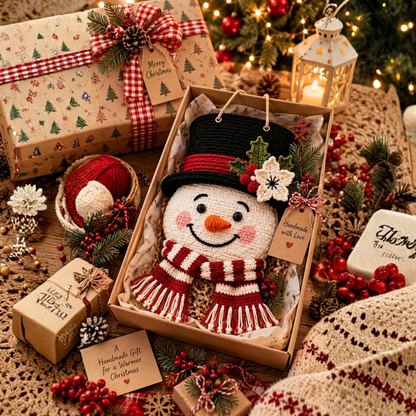 Crochet Snowman Wall Hanging Pattern