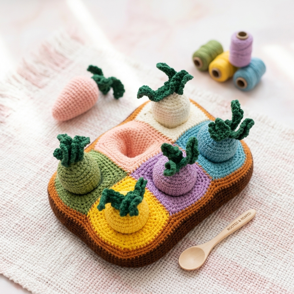 3 in 1 Carrot Pulling Toy for KidsCrochet Pattern