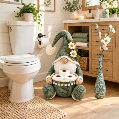 Gnome Toilet Paper Holder Crochet Pattern
