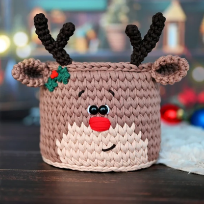 Christmas baskets Crochet PATTERNS set