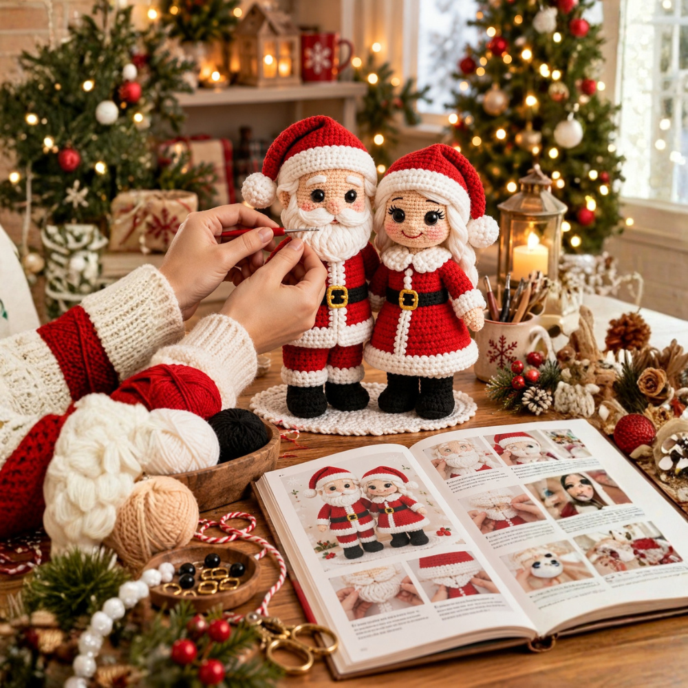 Mr & Mrs Claus Crochet Pattern