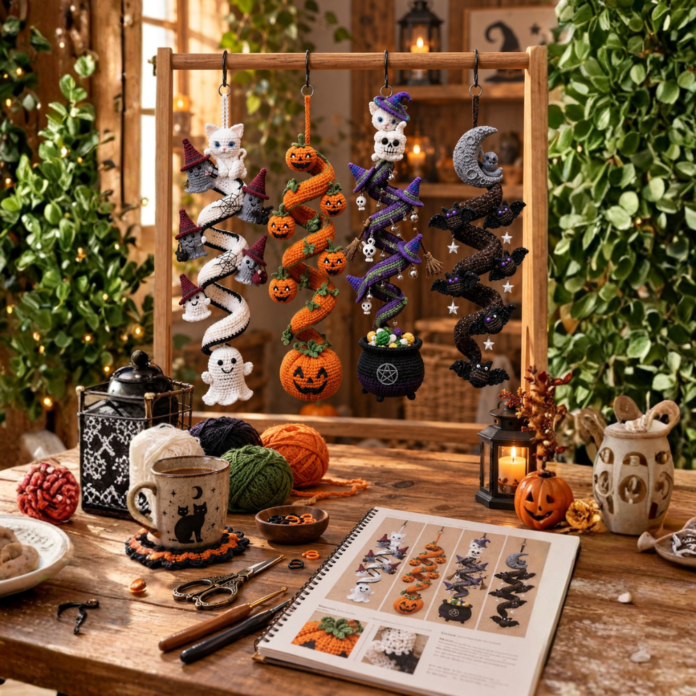 4in1 Hanging Crochet Halloween Pattern