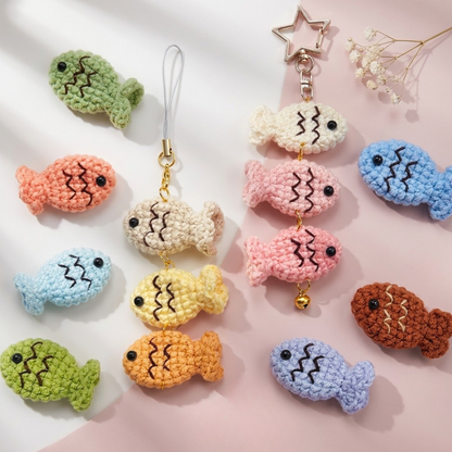 Taiyaki Fish Keychain Crochet Pattern