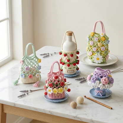 Combo 10 Water Bottle Crochet Pattern