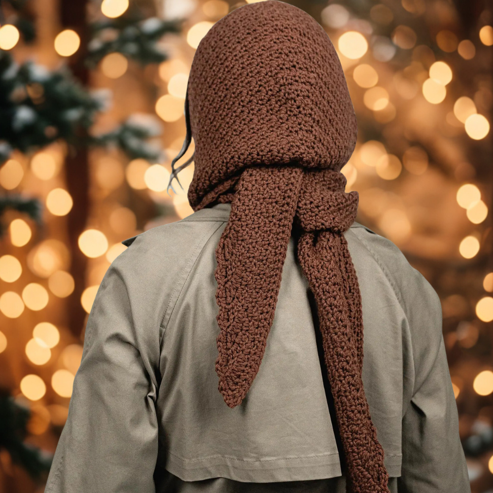 Winter Set Cozy Hooded Scarf Crochet Pattern