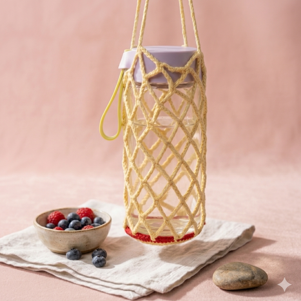Apple Bottle Holder Crochet Pattern