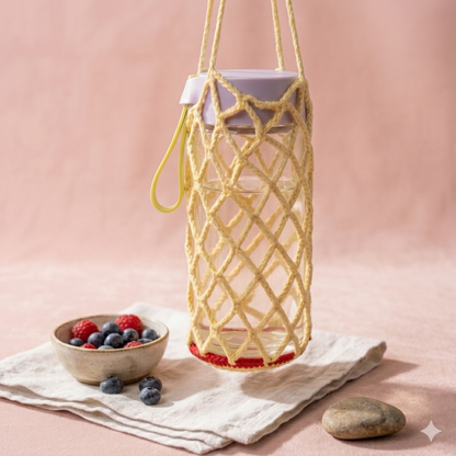 Apple Bottle Holder Crochet Pattern