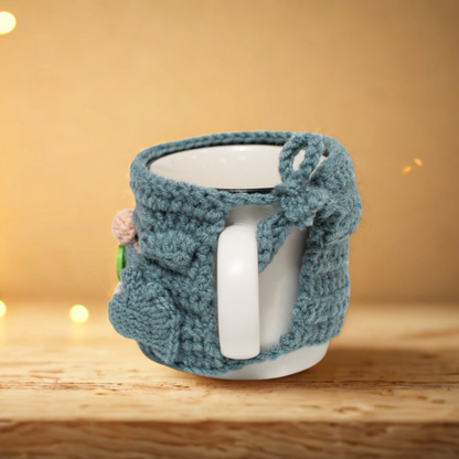 Gnome-themed crochet mug warmers Crochet Pattern