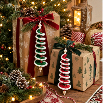 Spiral Swirl Christmas Ornament Crochet Pattern