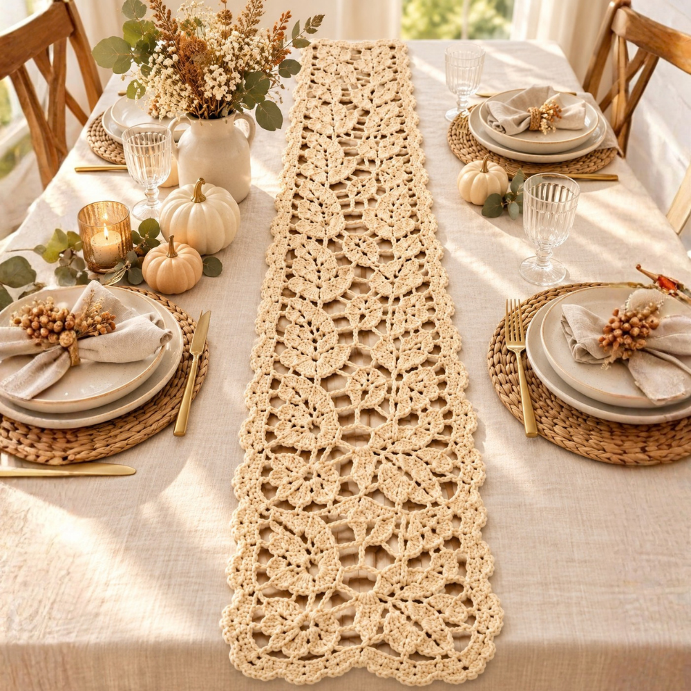 10 Fall Crochet Table Runner Patterns Bundle