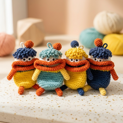 9 in 1 Monster Gang Amigurumi Crochet Pattern