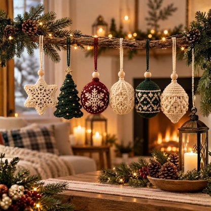 Christmas Crochet Ornament Pattern Bundle