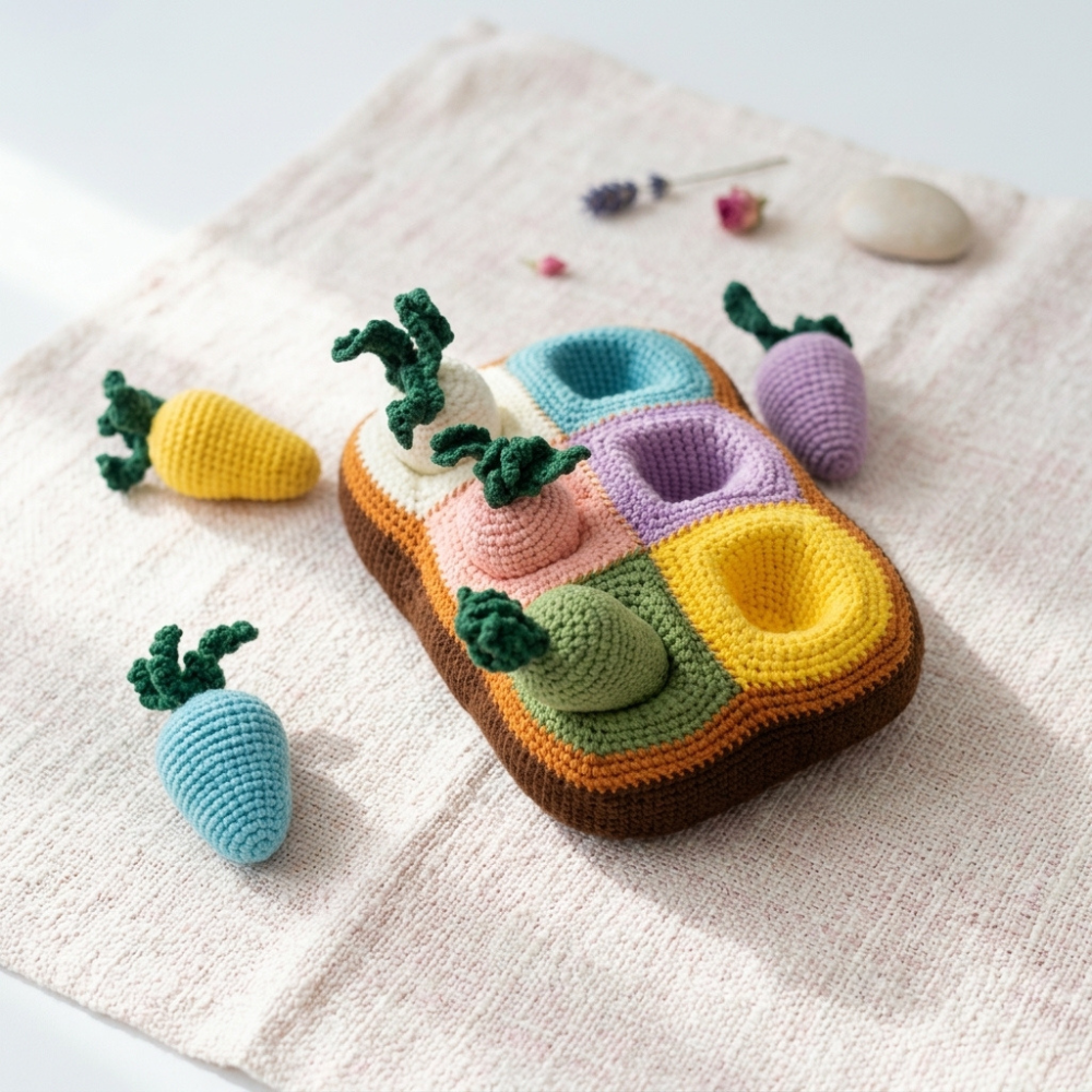 3 in 1 Carrot Pulling Toy for KidsCrochet Pattern