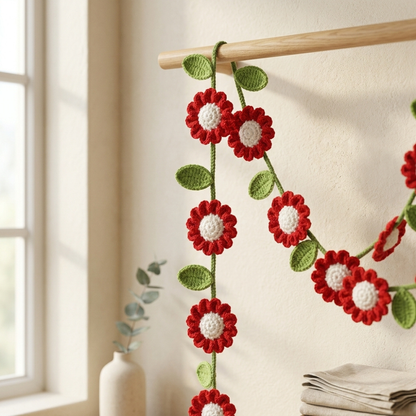 Floral Crochet Curtain Pattern