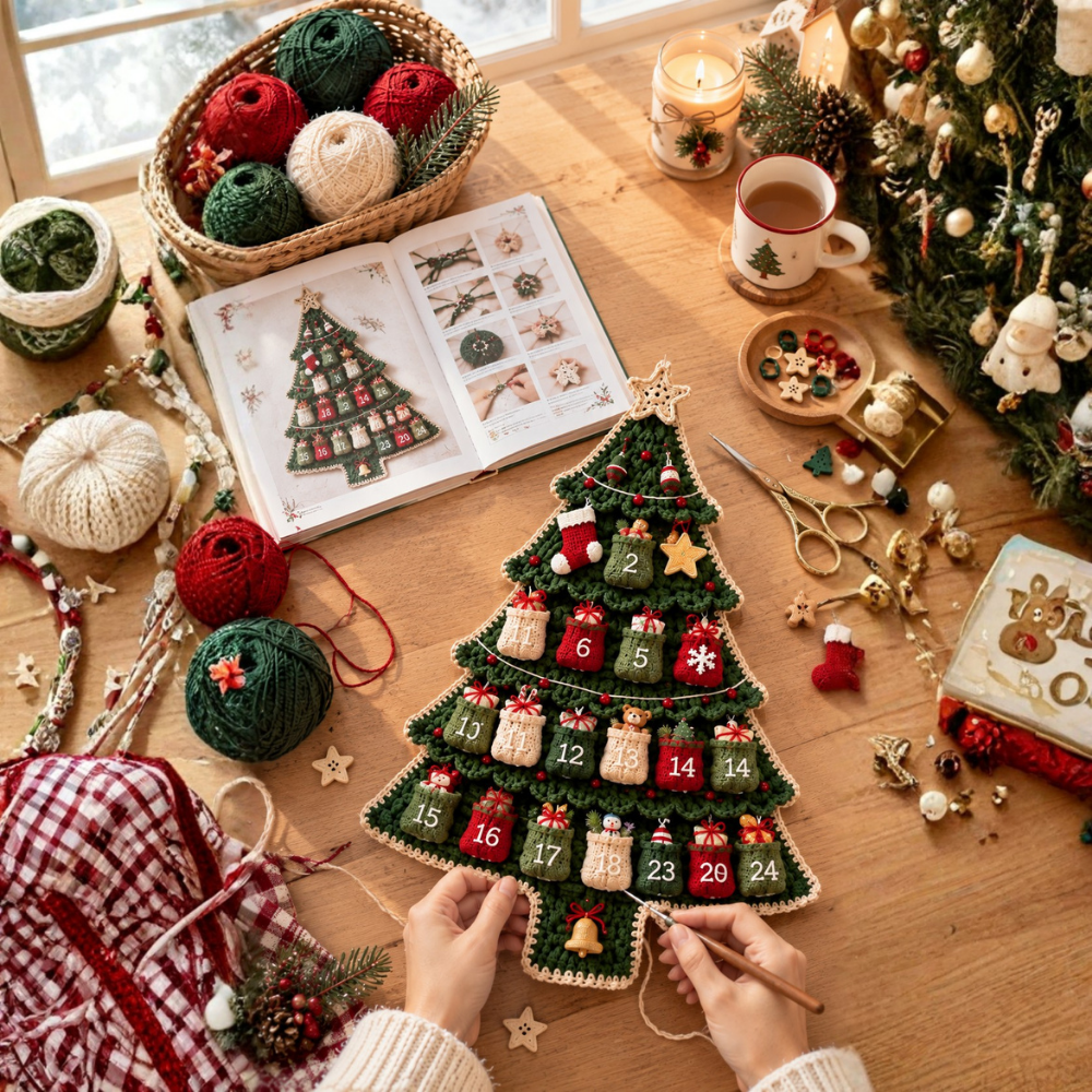 Christmas Tree Advent Calendar Crochet Pattern