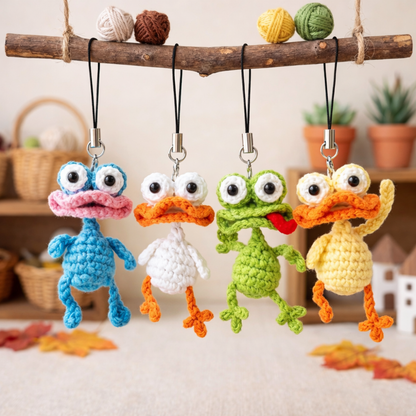 Combo Animal Keychain Amigurumi  Bag Charms Crochet Pattern