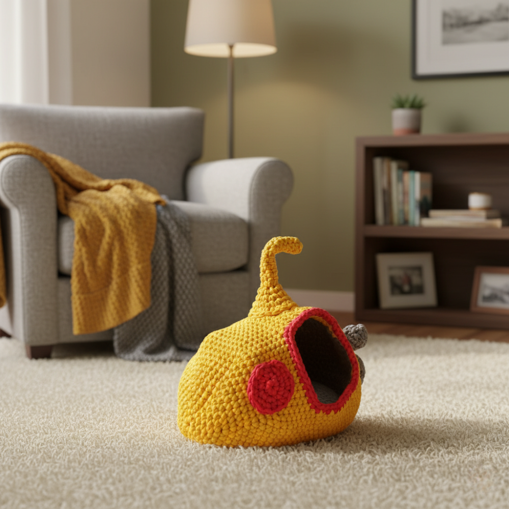 Captain Cat House Crochet Pattern