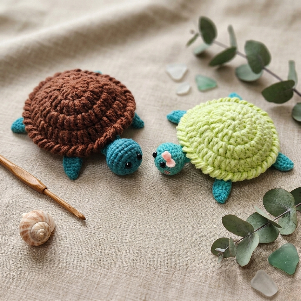 Turtle Coaster Crochet Pattern