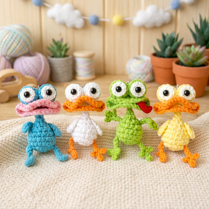 Combo Animal Keychain Amigurumi  Bag Charms Crochet Pattern