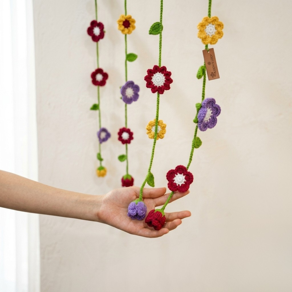 Floral Crochet Curtain Pattern