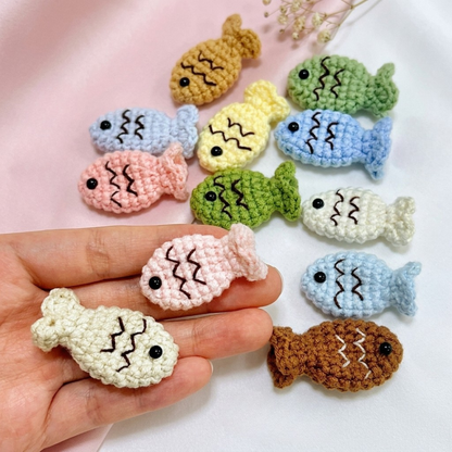 Taiyaki Fish Keychain Crochet Pattern