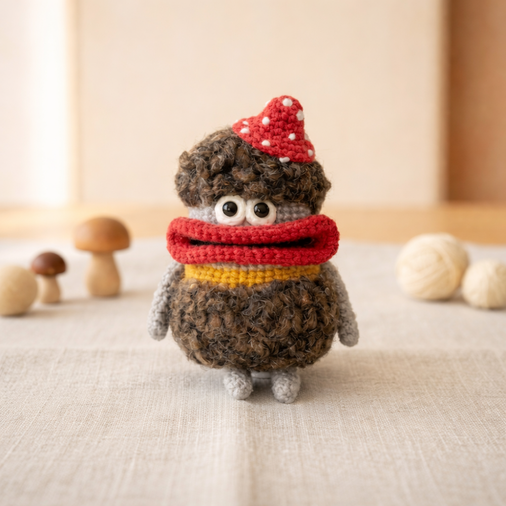 4-in-1 Colorful Amigurumi Big Lips Monster Pouch Crochet Pattern