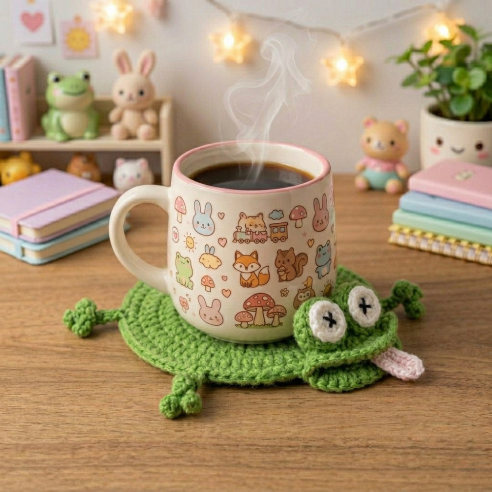 4 in 1 Amigurumi Animal Coaster Crochet Pattern
