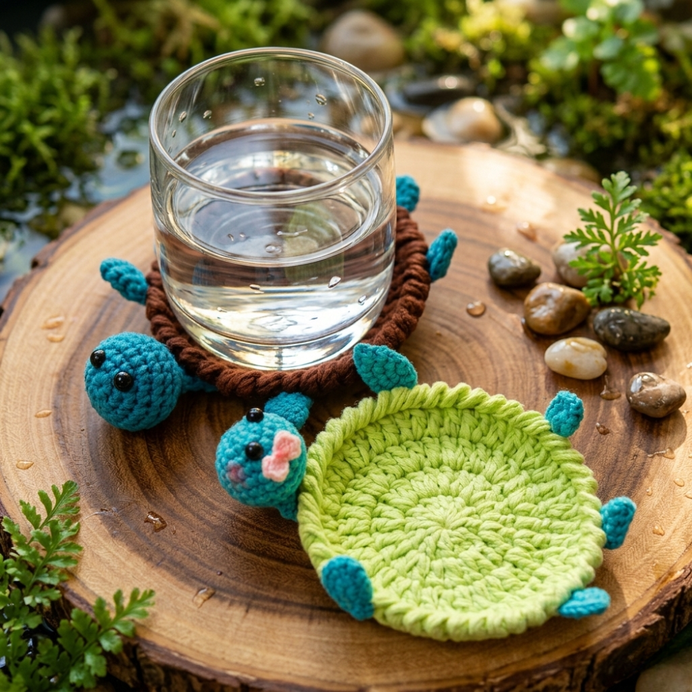 4 in 1 Amigurumi Animal Coaster Crochet Pattern