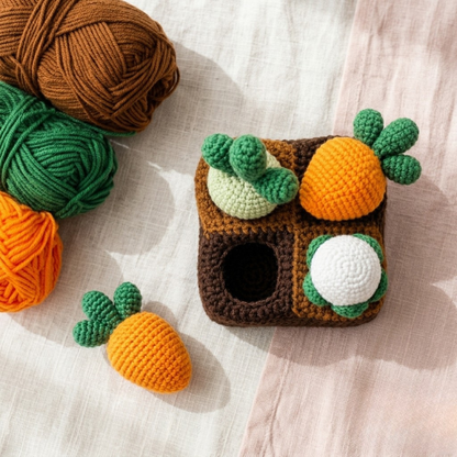 3 in 1 Carrot Pulling Toy for KidsCrochet Pattern
